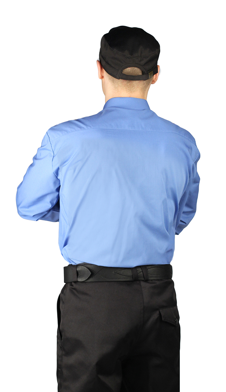 Мужская рубашка охранника с длинным рукавом